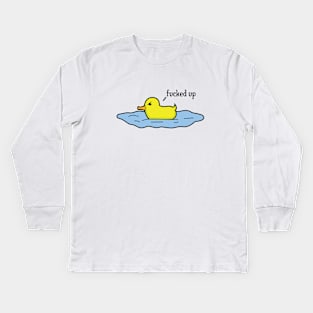 duck as a state of mind Kids Long Sleeve T-Shirt